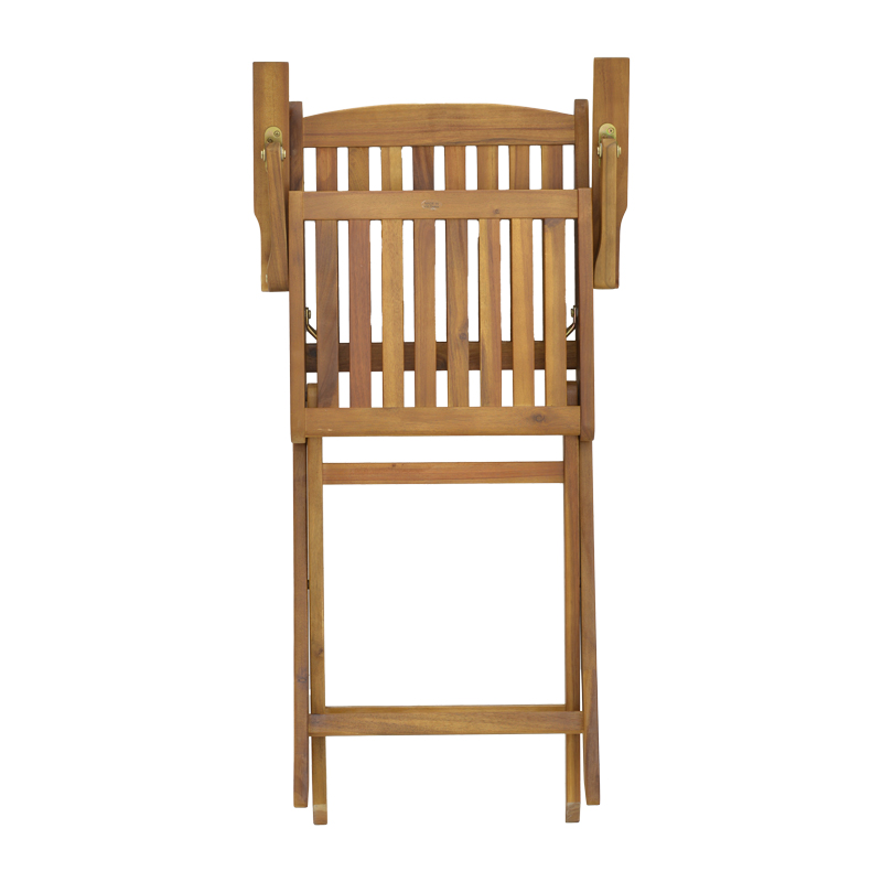 Τραπεζαρία Recofly-Falov pakoworld σετ 7τεμ φυσικό μασίφ ξύλο ακακίας 130x80x72εκ