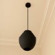 Φωτιστικό οροφής Kelsy Inart E27 μαύρο μέταλλο Φ30x122εκ Φωτιστικό οροφής Kelsy Inart E27 μαύρο μέταλλο Φ30x122εκ