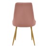 Καρέκλα Azori pakoworld σάπιο μήλο βελούδο με πόδι μετάλλου σε φυσική απόχρωση 49x55x85εκ