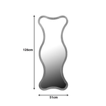 Καθρέπτης Boulen Inart μέταλλο σε χρυσή απόχρωση 51x2x126εκ