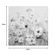 Πίνακας σε καμβά Rozy I Inart 80x3x80εκ Πίνακας σε καμβά Rozy I Inart 80x3x80εκ