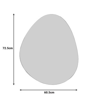 Καθρέπτης Hahoe pakoworld 60x1x72.5εκ