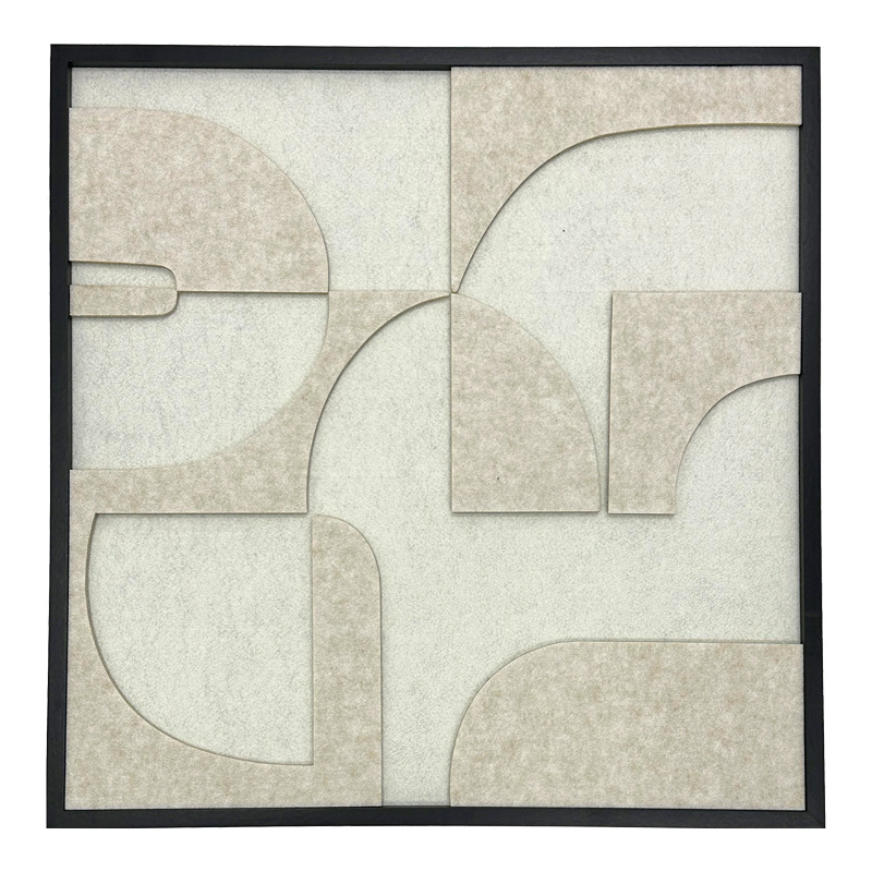 Πίνακας με πλαίσιο Jeire Inart λευκό 62x2.5x62εκ