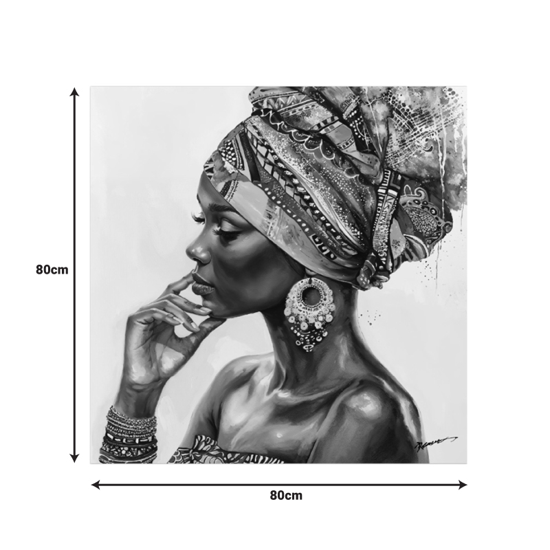 Πίνακας σε καμβά Jalo Ι Inart με πλαίσιο 80x3.5x80εκ