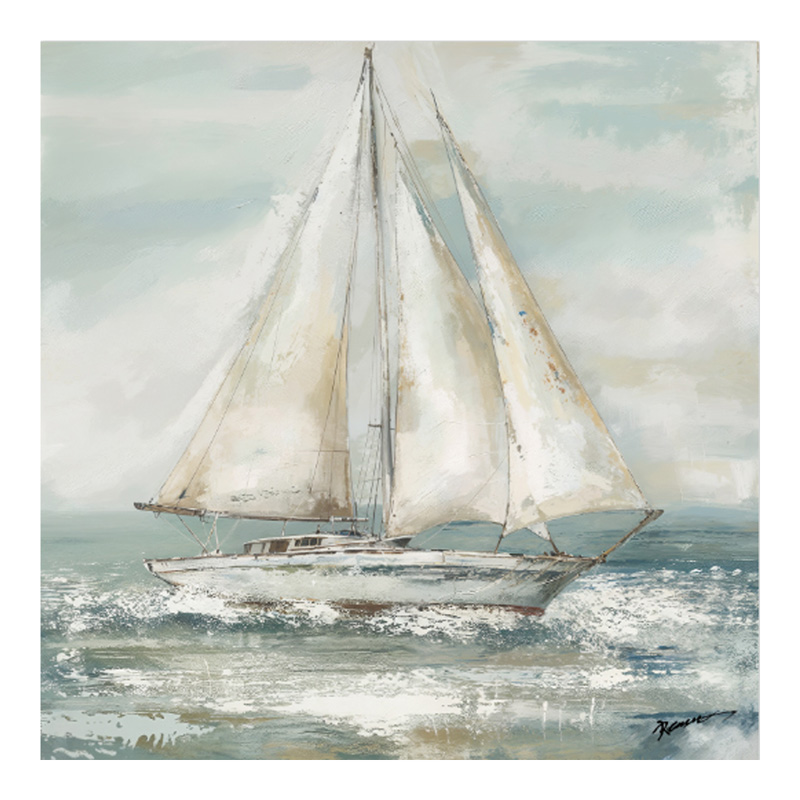 Πίνακας σε καμβά Siedo I Inart με πλαίσιο 70x3.5x70εκ