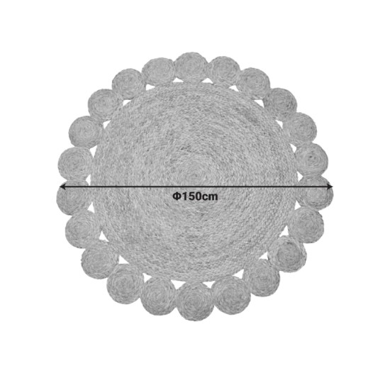 Χαλί Voni Inart φυσικό γιούτα Φ150x1εκ Χαλί Voni Inart φυσικό γιούτα Φ150x1εκ