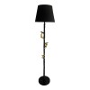 Φωτιστικό δαπέδου Zacro Inart E27 μαύρο-χρυσό μέταλλο Φ37x164.5εκ