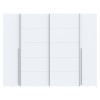 Ντουλάπα ρούχων Verzo pakoworld τετράφυλλη λευκό μελαμίνης 270.5x61.5x210.5εκ
