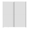 Ντουλάπα ρούχων Noez I pakoworld δίφυλλη με ράφια σε λευκή απόχρωση 170.5x61x190.5εκ