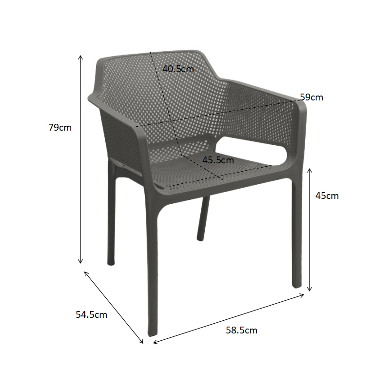 Πολυθρόνα Oviez pakoworld pp σε cappuccino απόχρωση 59x58x79εκ