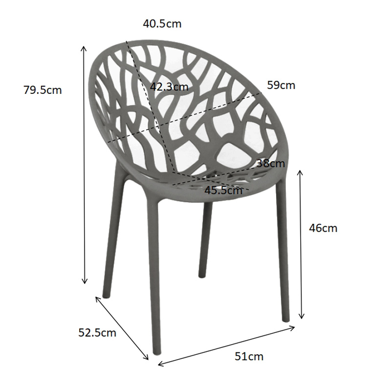 Πολυθρόνα Daren pakoworld pp σε cappuccino απόχρωση 59x60x79,5εκ
