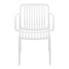 Πολυθρόνα Zoi pakoworld pp σε λευκή απόχρωση 55.5x57.5x79εκ