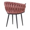 Πολυθρόνα Vivian pakoworld σάπιο μήλο βελούδο-πόδι μαύρο μέταλλο 61x55x80εκ