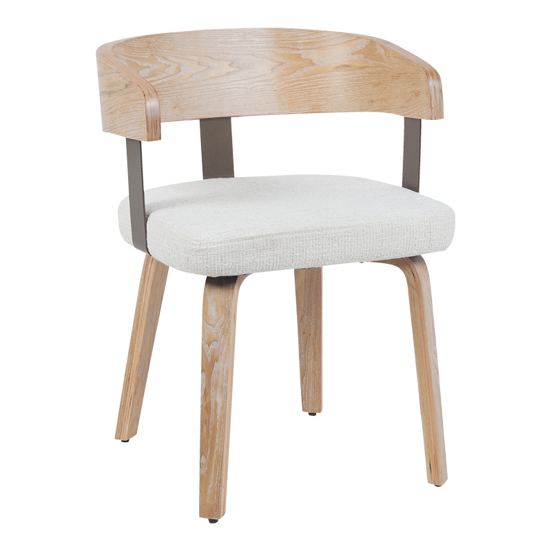 Πολυθρόνα Anesy pakoworld μέταλλο-ξύλο με ύφασμα σε μπεζ απόχρωση 53.5x51x72εκ