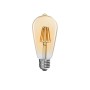 Λαμπτήρας LED ST64 Bulb pakoworld 4W 3000K E27 amber