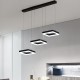 Φωτιστικό οροφής τρίφωτο Benor pakoworld led μέταλλο μαύρο 70x20x15εκ