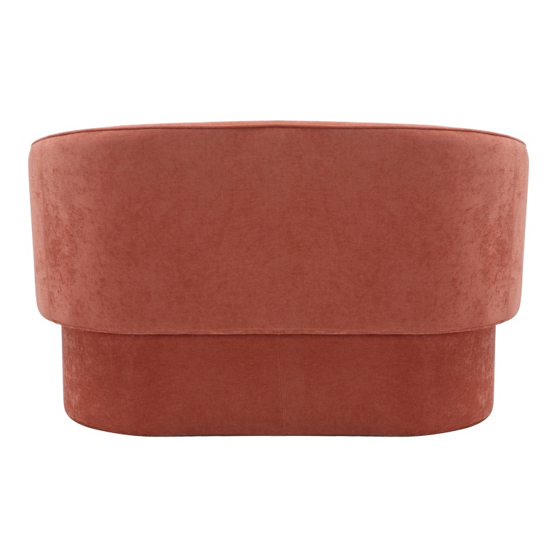 Καναπές διθέσιος Playmob pakoworld ύφασμα σε κεραμιδί απόχρωση 65x128x79εκ