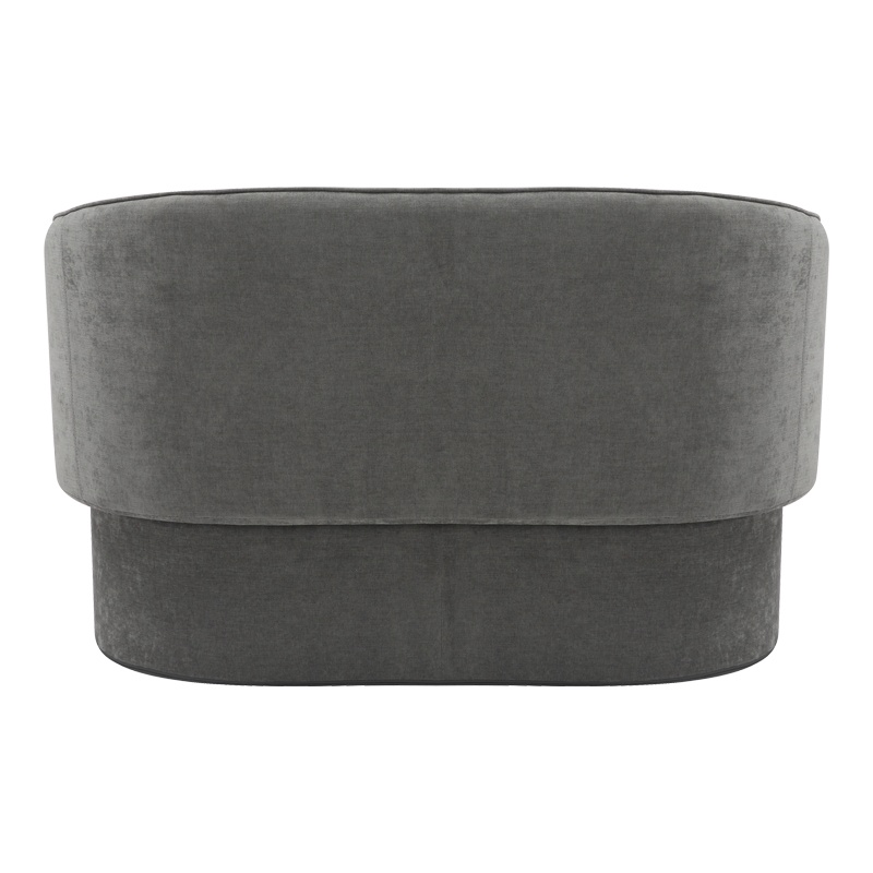 Καναπές διθέσιος Playmob pakoworld ύφασμα σε γκρι απόχρωση 65x128x79εκ