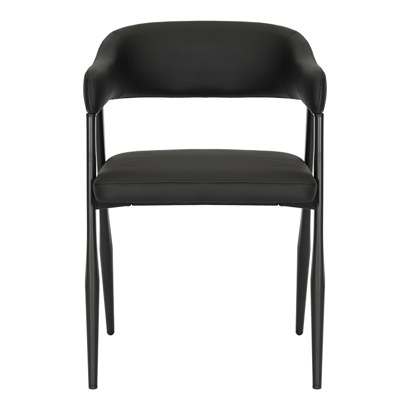 Πολυθρόνα Sezan pakoworld pu σε μαύρη απόχρωση 56x55x78εκ