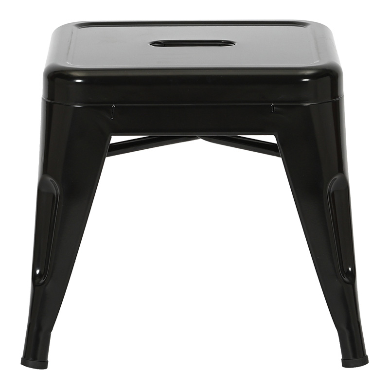 Σκαμπό Utopia pakoworld μέταλλο σε μαύρη απόχρωση 35x35x31εκ