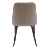Καρέκλα Onyer pakoworld καφέ-γκρι pu με πόδι μαύρο μέταλλο 48x60x83εκ