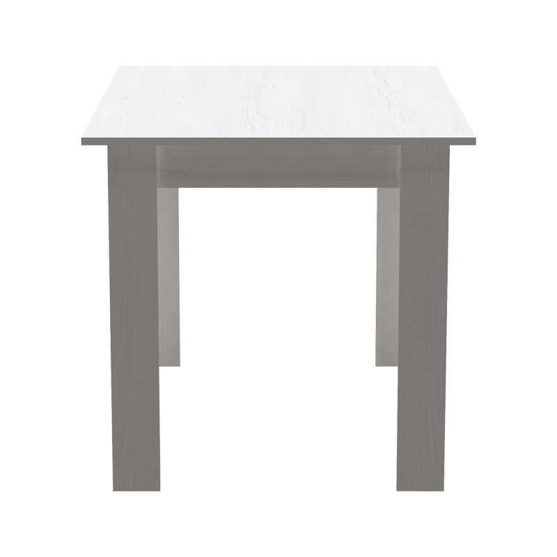 Τραπέζι Manka pakoworld μελαμίνη σε λευκή απόχρωση 110x80x77εκ