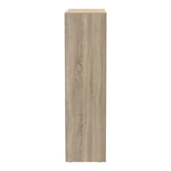 Ντουλάπα δίφυλλη συρόμενη με καθρέφτη Aparador pakoworld σε sonoma απόχρωση 180x60x220εκ