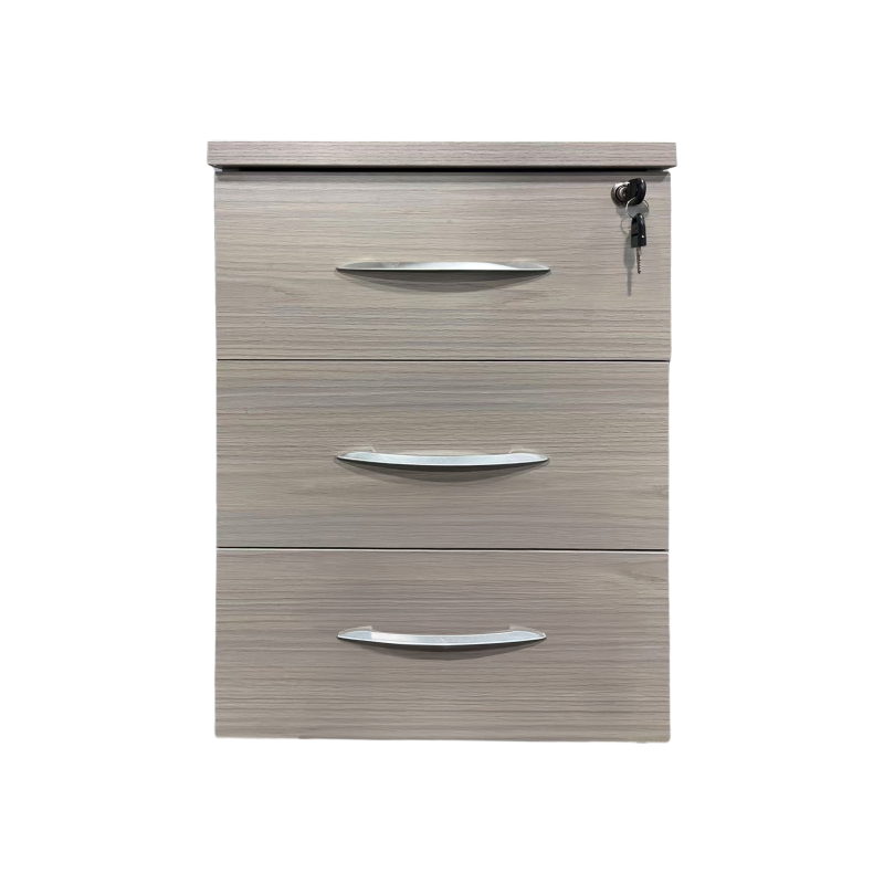 Συρταριέρα γραφείου τροχήλατη Armadi pakoworld σε γκρι-λευκή απόχρωση 40x40x55εκ