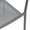 Πολυθρόνα αλουμινίου Convince pakoworld στοιβαζόμενη με γκρι σκελετό-textilene-pe rattan 56x63x82εκ