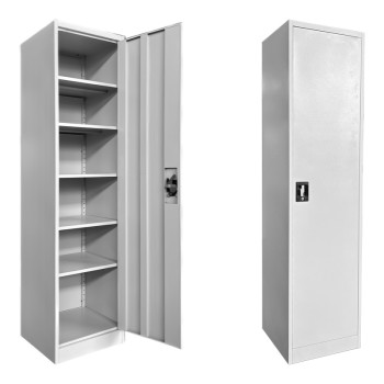 Μεταλλική ντουλάπα-στήλη Koya pakoworld ανοιχτό γκρι 50x45x180εκ