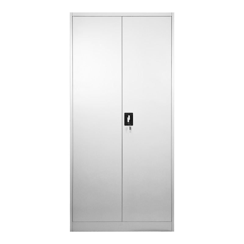 Ντουλάπα Ugren pakoworld μέταλλο σε απόχρωση ανοιχτό γκρι 90x40x180εκ