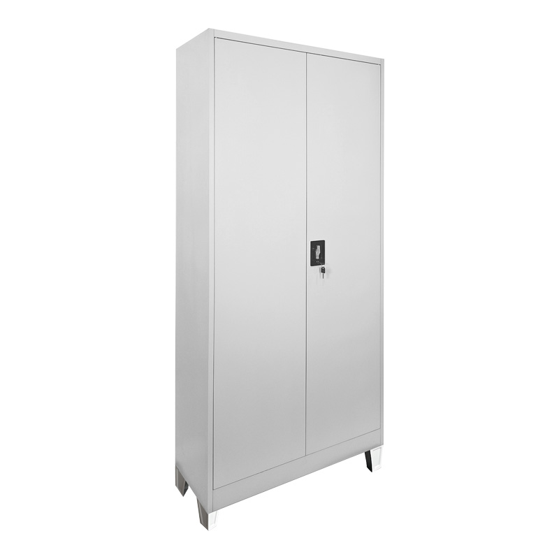 Ντουλάπα Ugren pakoworld μέταλλο σε απόχρωση ανοιχτό γκρι 90x40x190εκ