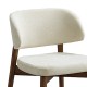 Καρέκλα Siena pakoworld rubberwood σε καρυδί-εκρού απόχρωση 48x50x81εκ Καρέκλα Siena pakoworld rubberwood σε καρυδί-εκρού απόχρωση 48x50x81εκ