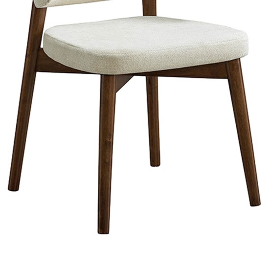 Καρέκλα Siena pakoworld rubberwood σε καρυδί-εκρού απόχρωση 48x50x81εκ Καρέκλα Siena pakoworld rubberwood σε καρυδί-εκρού απόχρωση 48x50x81εκ