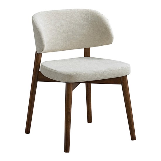 Καρέκλα Siena pakoworld rubberwood σε καρυδί-εκρού απόχρωση 48x50x81εκ Καρέκλα Siena pakoworld rubberwood σε καρυδί-εκρού απόχρωση 48x50x81εκ