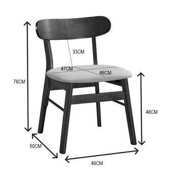 Καρέκλα Cairo pakoworld rubberwood σε φυσική-μπεζ απόχρωση 47x47x76εκ