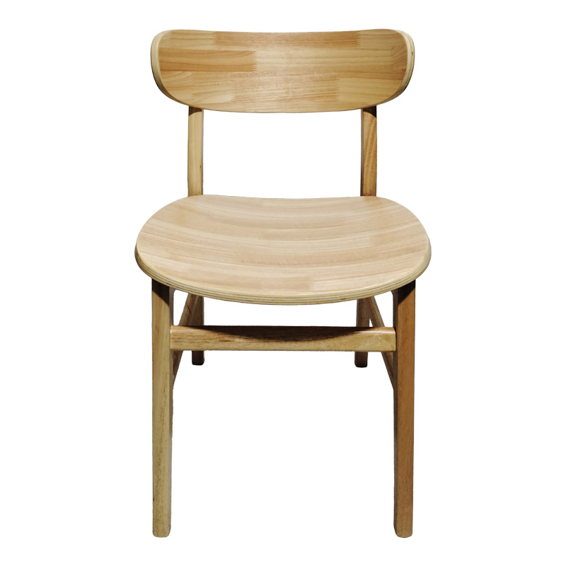 Καρέκλα Lumnia pakoworld rubberwood σε φυσική απόχρωση 46x50x76εκ