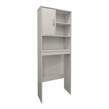 Έπιπλο μπάνιου Tazien pakoworld σε λευκή απόχρωση 60x24x168.5εκ