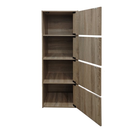 Ντουλάπι-στήλη Gabino I pakoworld σε sonoma απόχρωση 40x34.5x120εκ