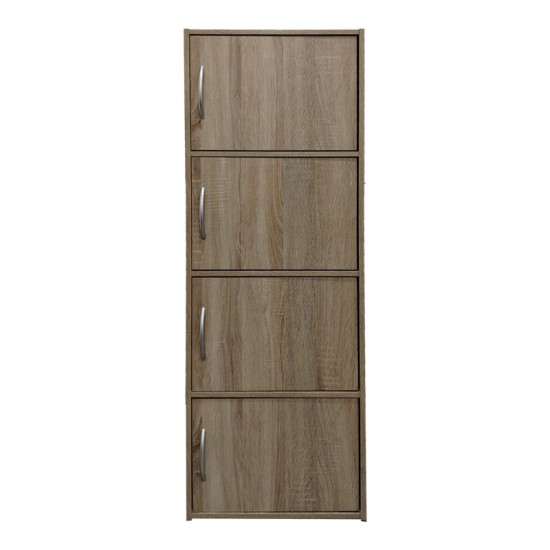 Ντουλάπι-στήλη Gabino I pakoworld σε sonoma απόχρωση 40x34.5x120εκ