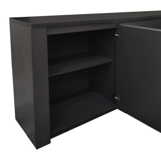 Μπουφές Kalya pakoworld σε ανθρακί απόχρωση 220x49x89.5εκ Μπουφές Kalya pakoworld σε ανθρακί απόχρωση 220x49x89.5εκ
