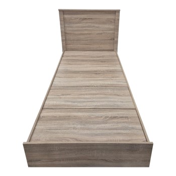 Κρεβάτι Athos pakoworld σε sonoma απόχρωση 90x190εκ