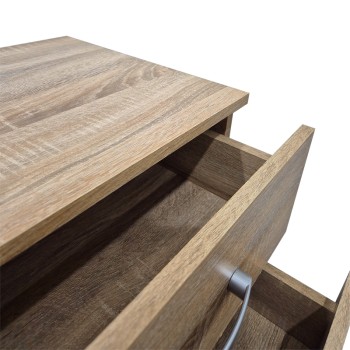 Κομοδίνο Athos pakoworld σε sonoma απόχρωση 48x40x41.5εκ