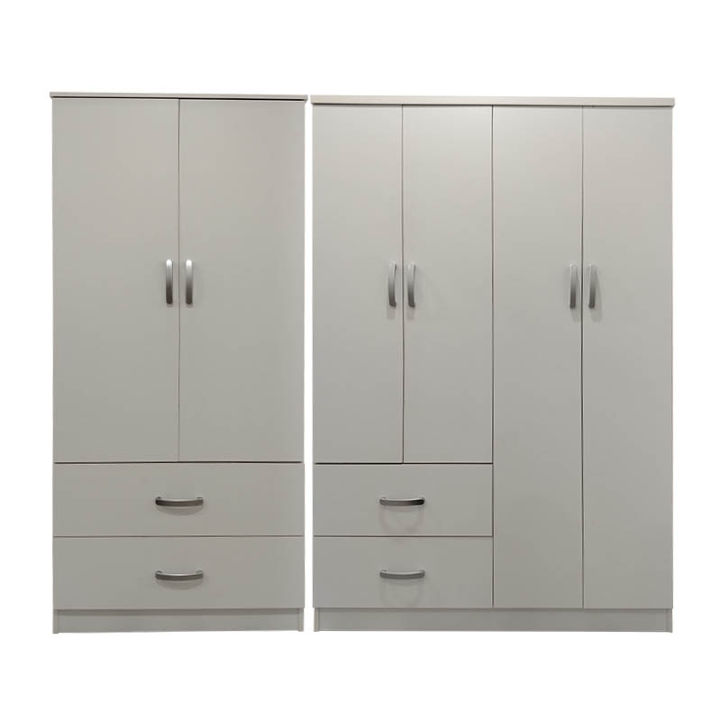 Ντουλάπα εξάφυλλη Lego pakoworld λευκή 200,5x42x180εκ