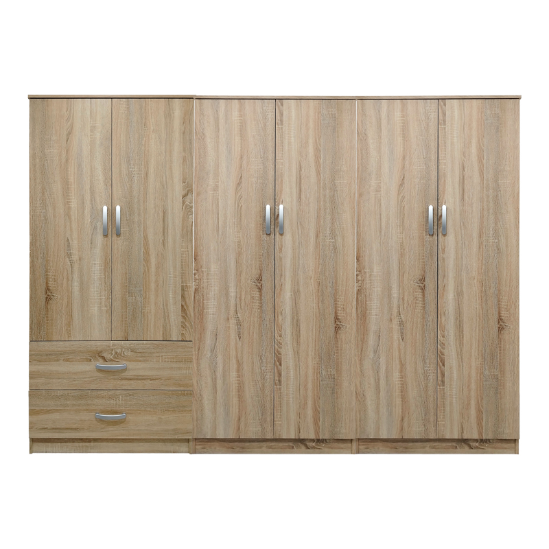 Ντουλάπα εξάφυλλη Lego I pakoworld sonoma 240x42x180εκ