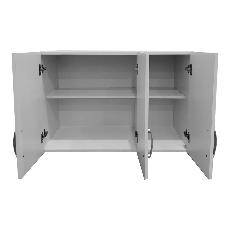 Ντουλάπα εξάφυλλη με πατάρι Lego pakoworld λευκή 180x42x240εκ