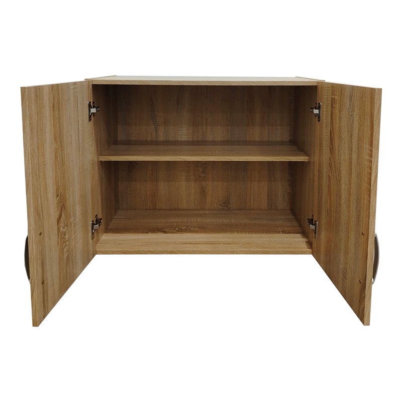 Ντουλάπα τετράφυλλη με πατάρι Athos pakoworld sonoma 160x42x240εκ