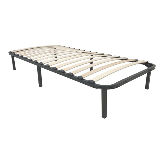 Σομιές μεταλλικός Amaso pakoworld σε μαύρη απόχρωση 90x190x28εκ