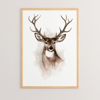 Πίνακας Deereby pakoworld με ψηφιακή εκτύπωση και πλαίσιο 33x1.5x48εκ