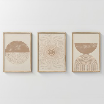 Πίνακας Varenzy pakoworld τρίπτυχος με ψηφιακή εκτύπωση και πλαίσιο 33x1.5x48εκ